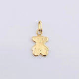 Dije Oso 0.3gr / 1/2 in / Oro Amarillo 18K *