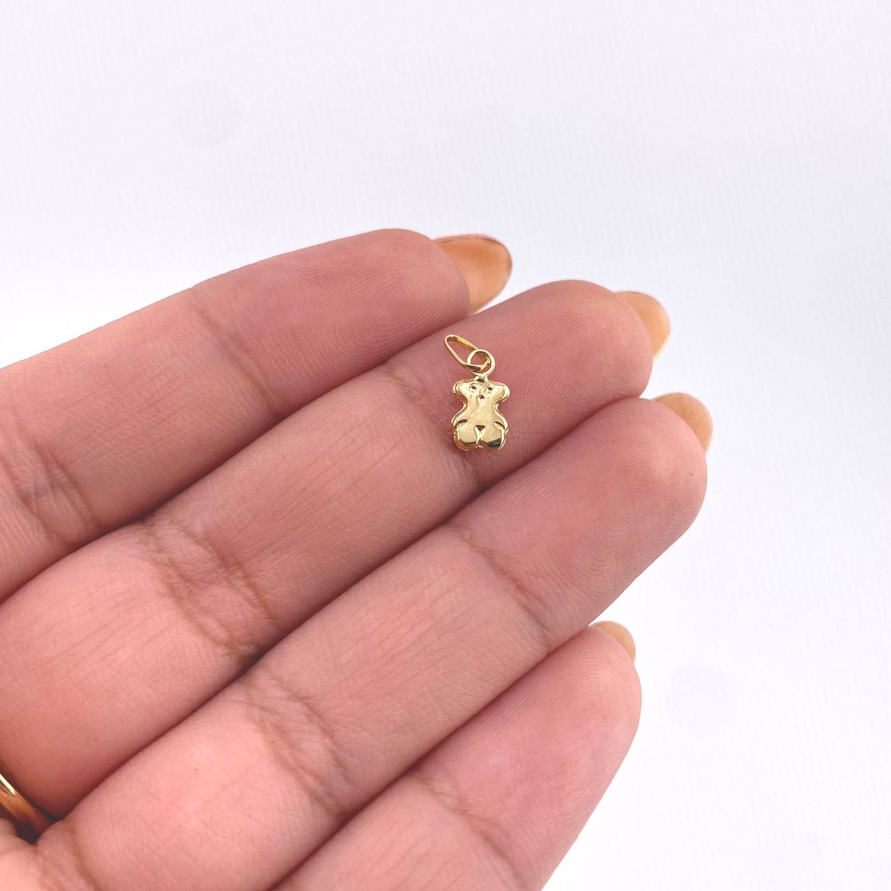 Dije Oso 0.2gr / 1/2 in / Oro Amarillo 18K *