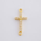 Herraje Cruz Tupida 0.6 g / 3/4 in Oro Amarillo 18K
