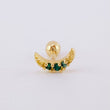 Half Moon Piercing 0.4 g / 1/2 in 18K Yellow Gold