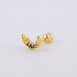 Half Moon Piercing 0.4 g / 1/2 in 18K Yellow Gold