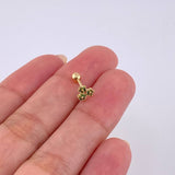 Piercing Trio De Estrellas 0.4 g / 1/2 in Oro Amarillo 18K