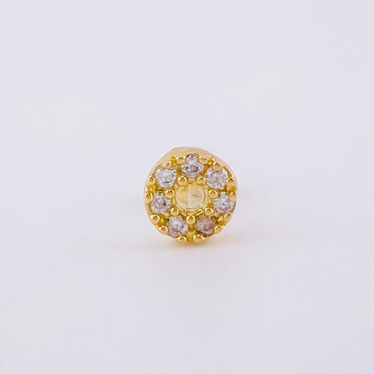 Piercing Aro Tupido 0.5 g / 1/2 in Oro Amarillo 18K