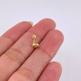 Piercing Aro Tupido 0.45 g / 1/2 in Oro Amarillo 18K