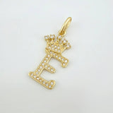 Dije Corona Letra E 1.8 g / 1 in Oro Amarillo 18K
