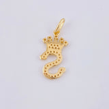 Dije Corona Letra S 1.7g / 1 in Oro Amarillo 18K