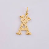 Dije Corona Letra A 1.95gr / 1 in / Oro Amarillo 18K *