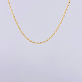 Cadena Espirar Bordeada 3.05gr / 19 3/4 in / 1.5mm Oro Amarillo +3 18K