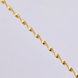 Cadena Espirar Bordeada 2.9gr / 19 3/4 in / 1.5mm Oro Amarillo +3 18K