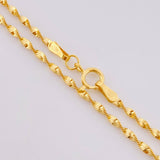 Cadena Espirar Bordeada 3gr / 19 3/4 in / 1.5mm Oro Amarillo +3 18K ©