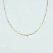 Mirror Flower Chain 0.75 g / 19 3/4 in / 0.3 mm Three Golds 18K