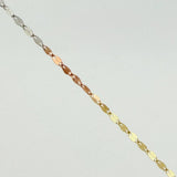 Cadena Flor Espejo 1.1gr / 17 3/4 in / 1.9mm Tres Oros +3 18K ©