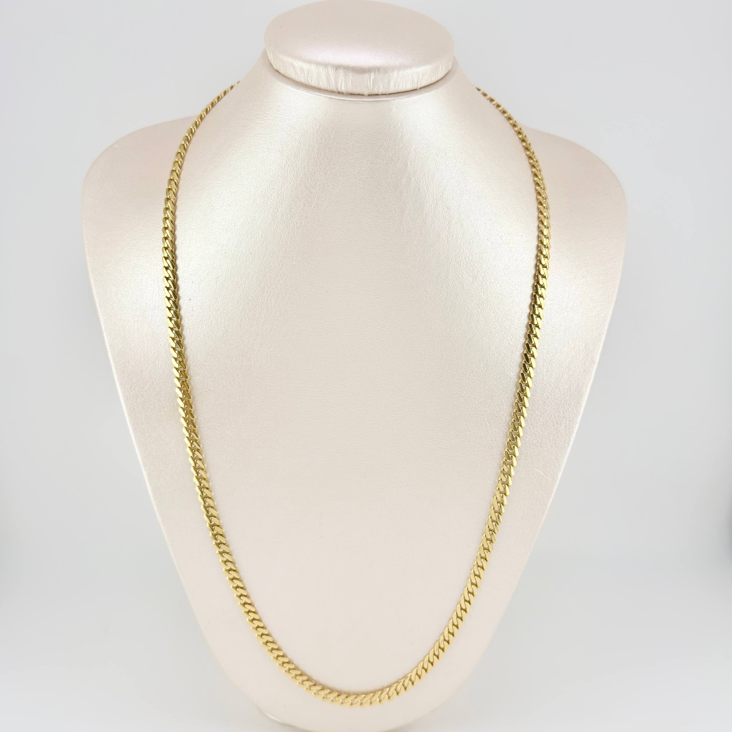 Cadena Cubana Monaco 19.2gr / 23 1/2 in / 5mm Oro Amarillo +4 18K ©