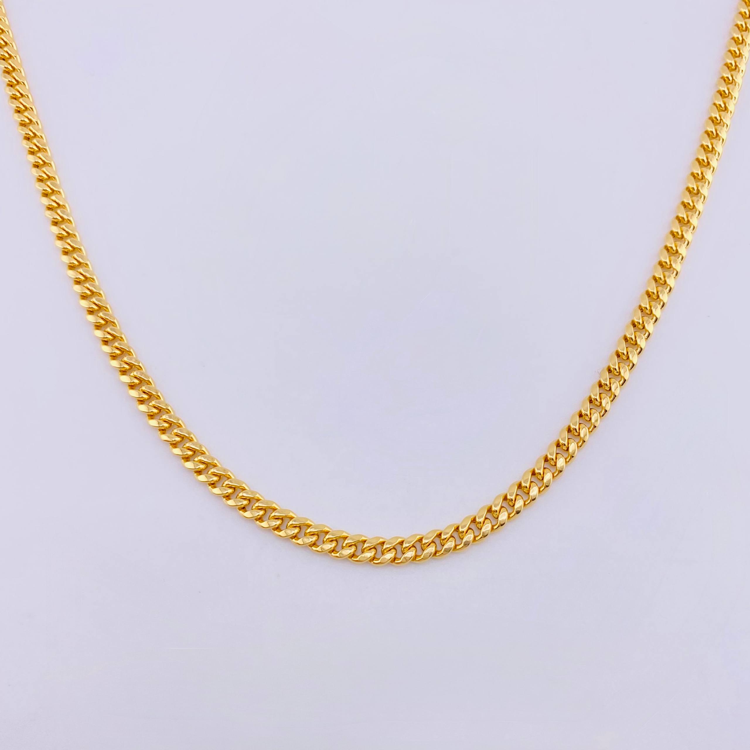 Cuban Links 8.5gr / 23 1/2 in / 3.75mm Yellow Gold +1 18K