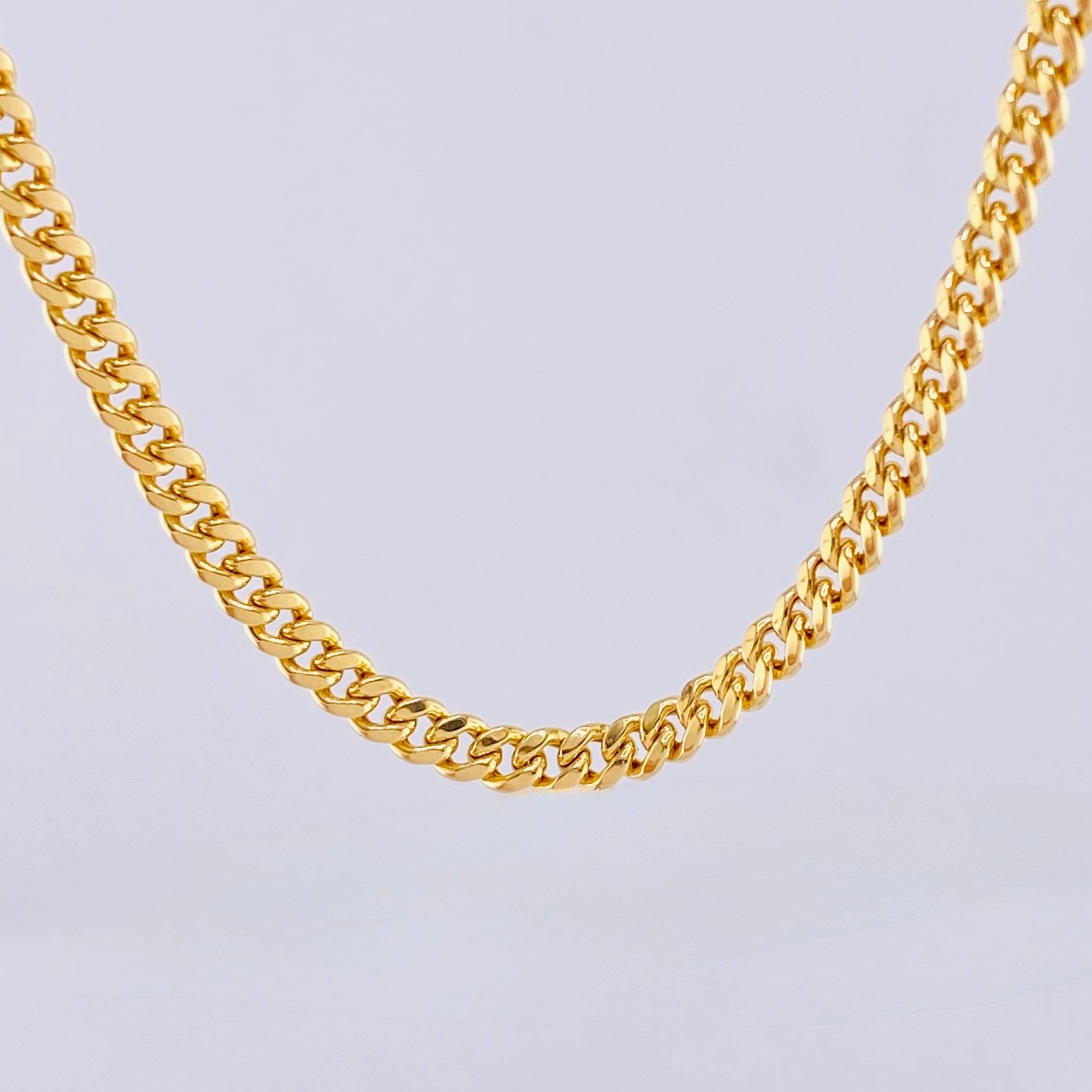 Cuban Links 8.5gr / 23 1/2 in / 3.75mm Yellow Gold +1 18K
