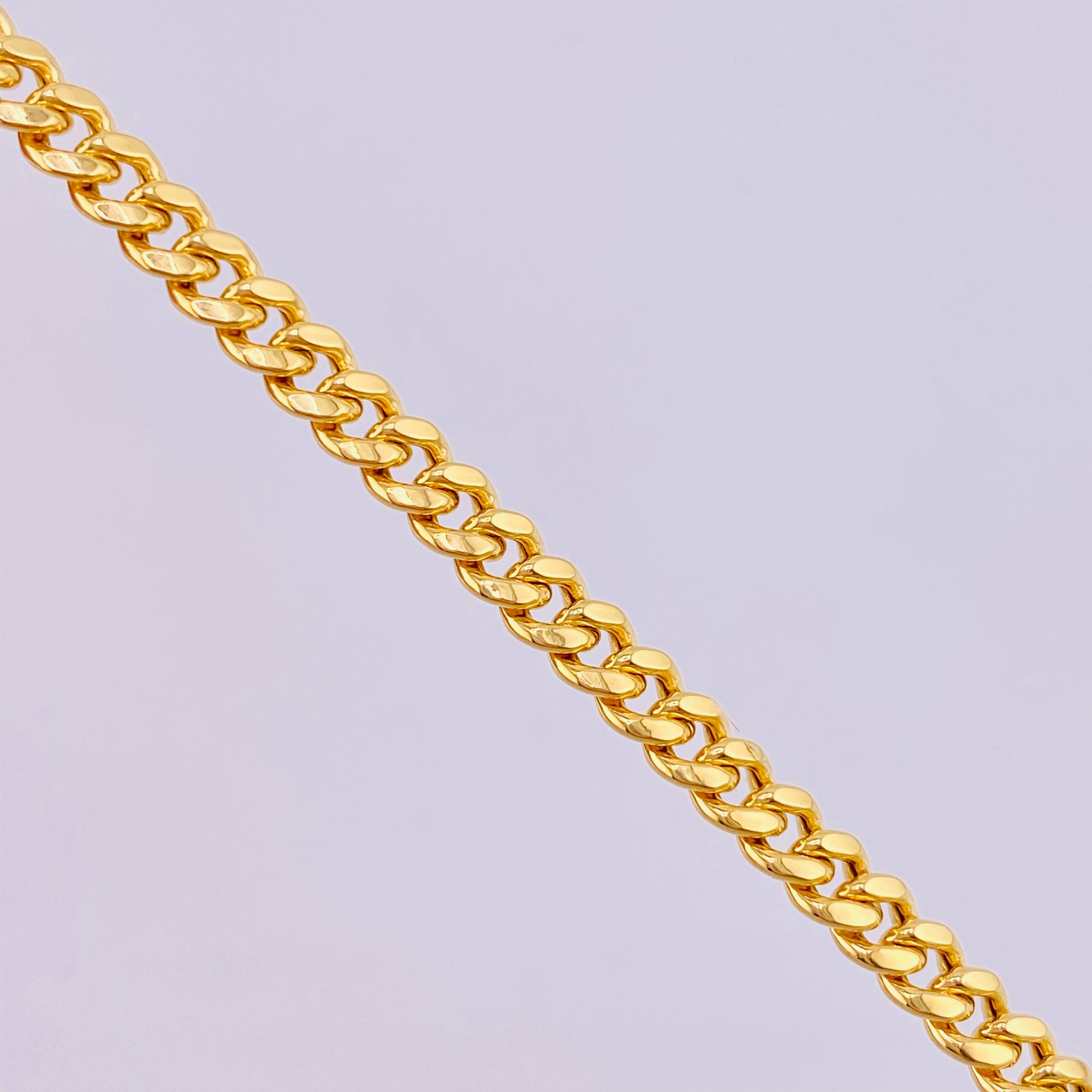 Cuban Links 8.5gr / 23 1/2 in / 3.75mm Yellow Gold +1 18K