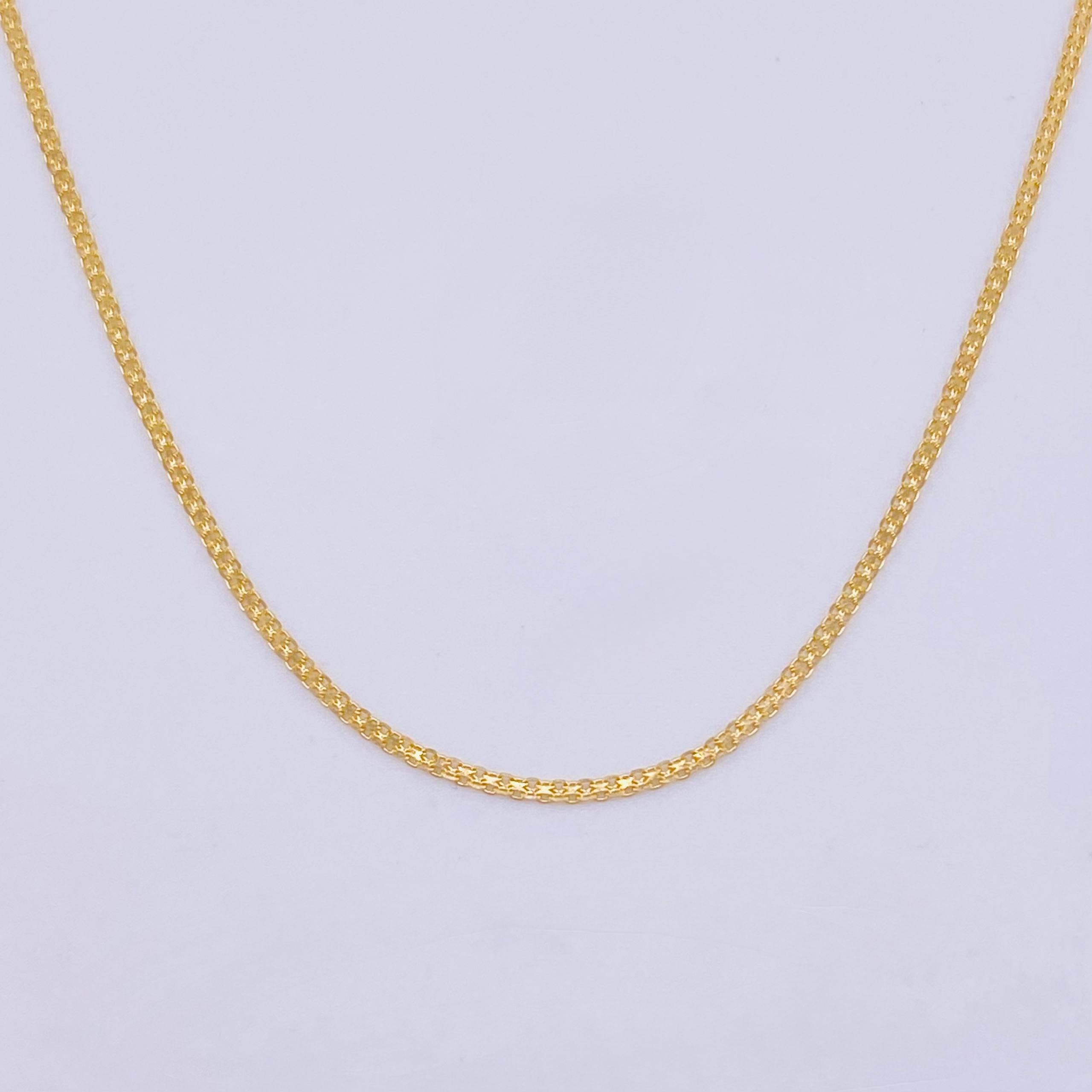 Cadena China 1.8gr / 17 3/4 in / 1.25mm Oro Amarillo +1 18K ©