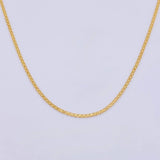 Cadena China 3.35 g / 24 in / 1.3 mm Oro Amarillo 18K