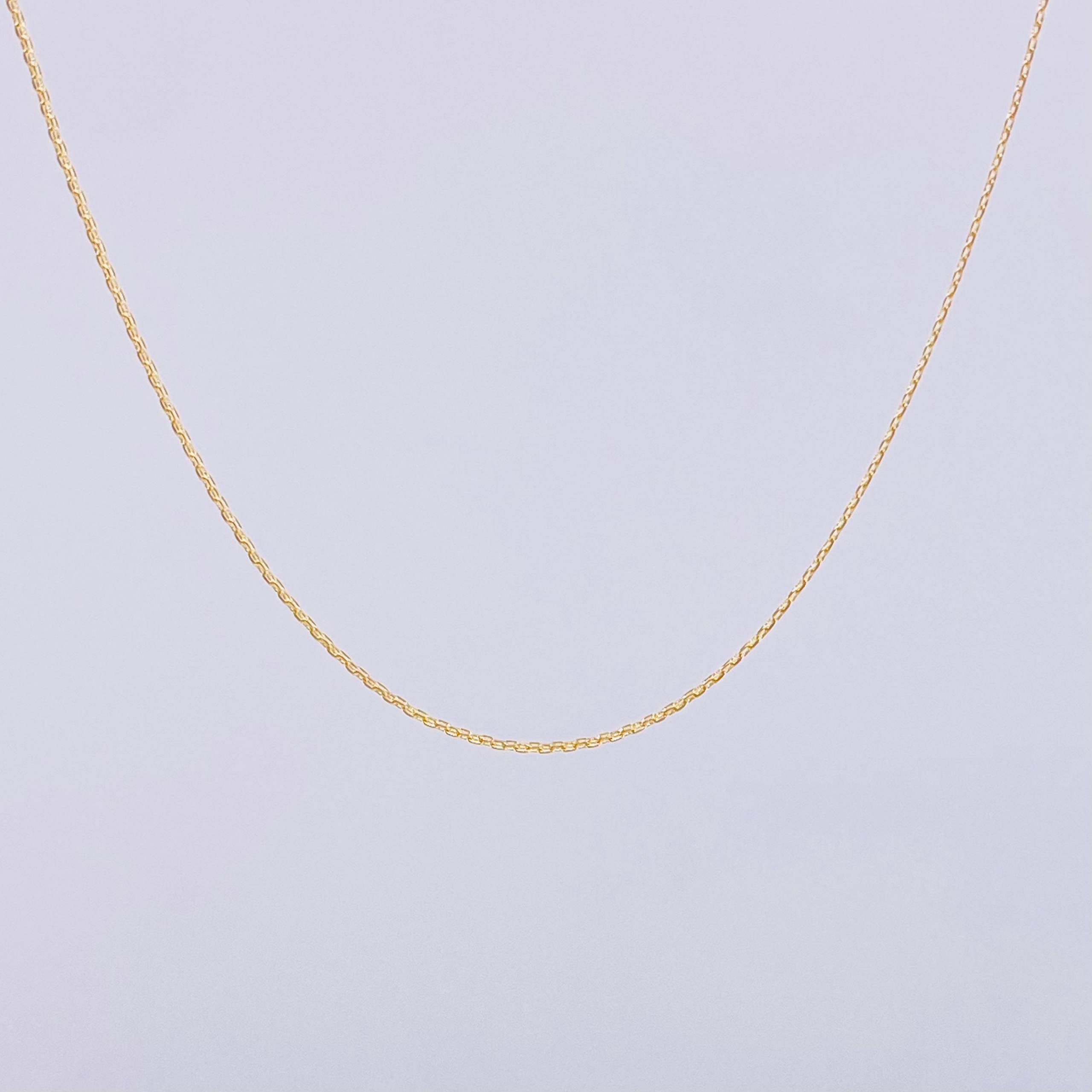 Cadena China 3.35 g / 24 in / 1.3 mm Oro Amarillo 18K