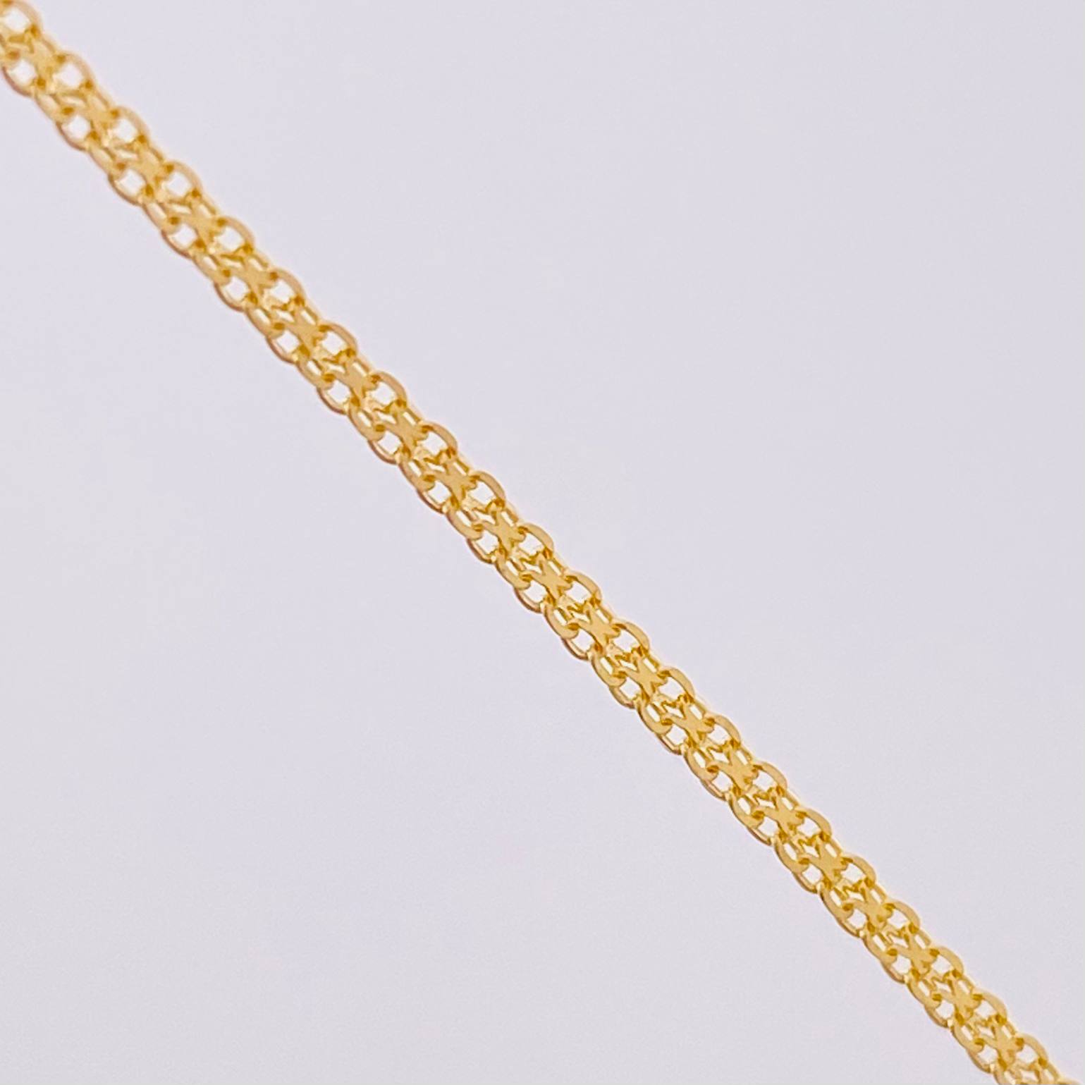 Cadena China 3.35 g / 24 in / 1.3 mm Oro Amarillo 18K