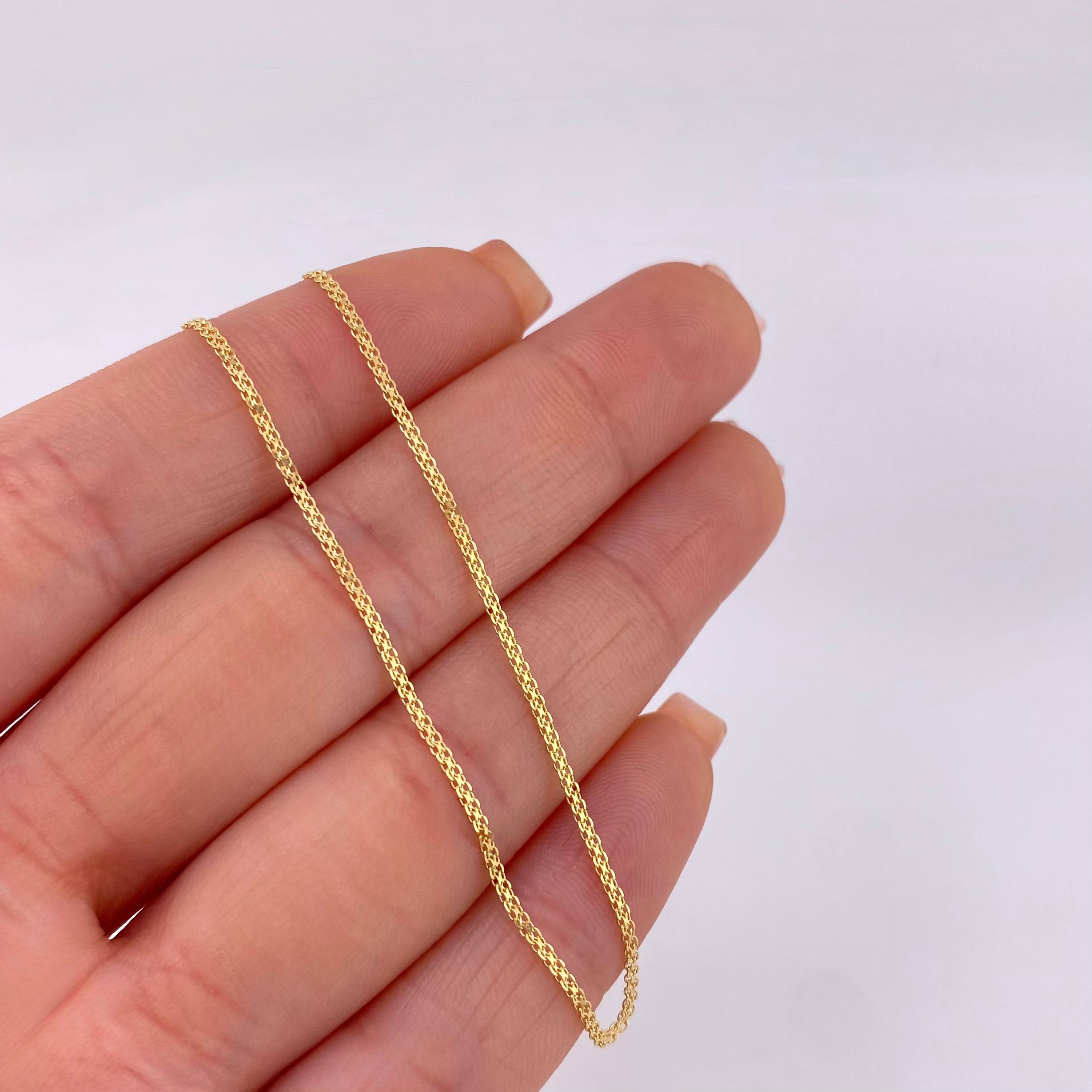 Cadena China 1.8gr / 17 3/4 in / 1.25mm Oro Amarillo +1 18K ©