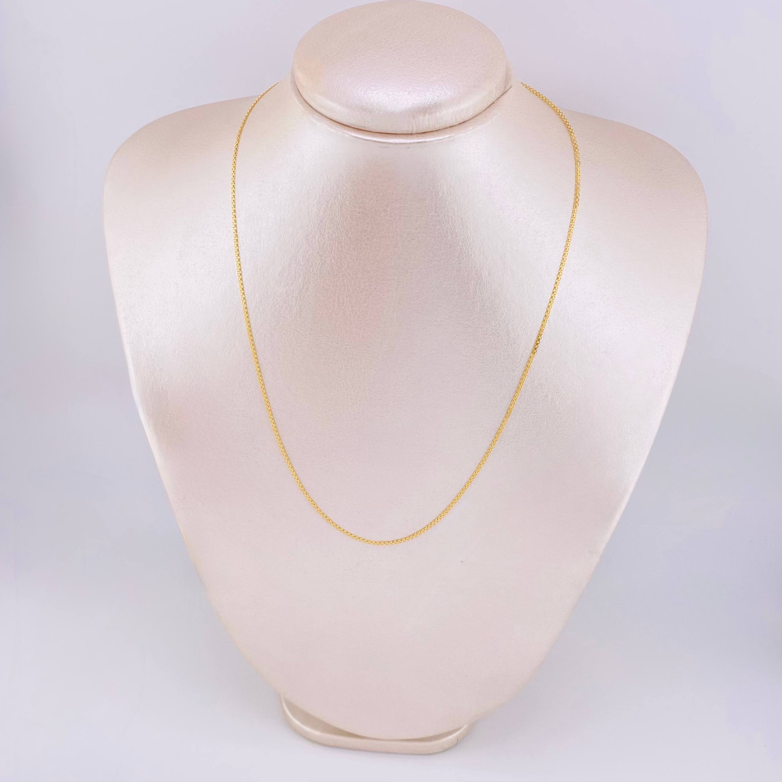 Cadena China 1.8gr / 17 3/4 in / 1.25mm Oro Amarillo +1 18K ©