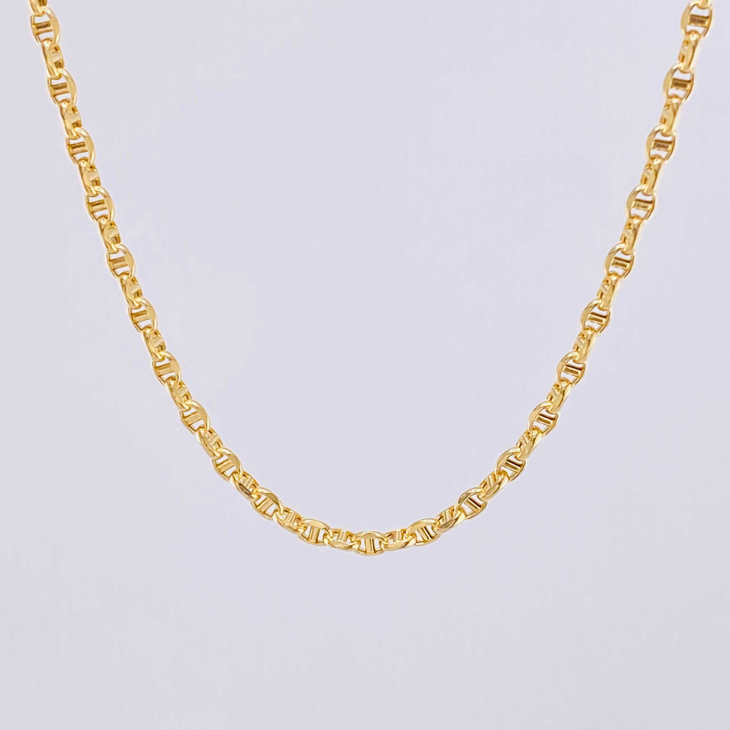 Mariner Chain 4.8gr / 17 3/4 in / 3mm 18K Yellow Gold +3 ©