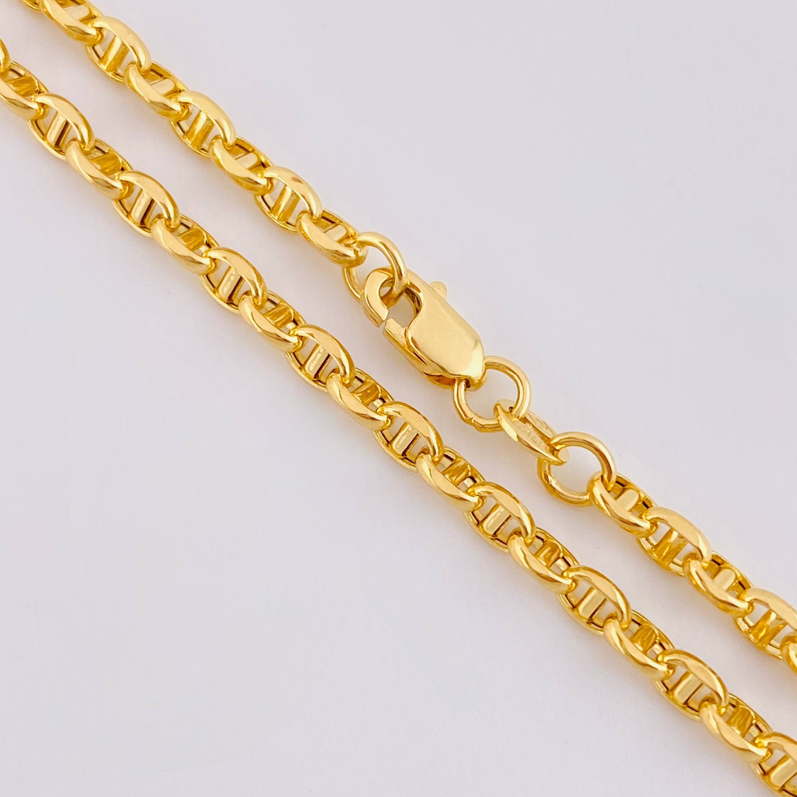 Mariner Chain 11.65g / 24 in / 3.9mm Yellow Gold 18K