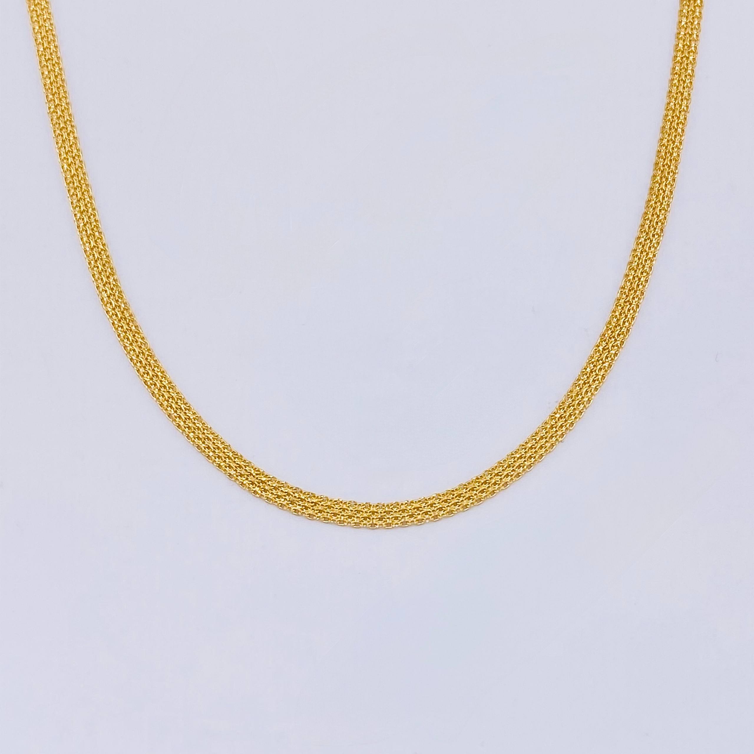 Cadena China 5.15gr / 17 3/4 in / 3.1mm Oro Amarillo +1 18K