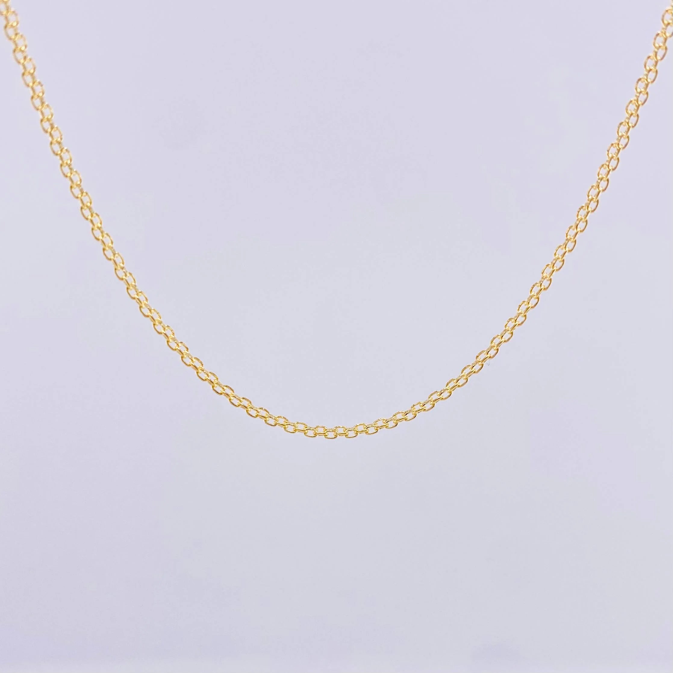 Cadena China 2g / 24 in / 1.05mm Oro Amarillo 18K