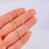 Cadena China 2.7gr / 19 3/4 in / 1.2mm Oro Amarillo +1 18K