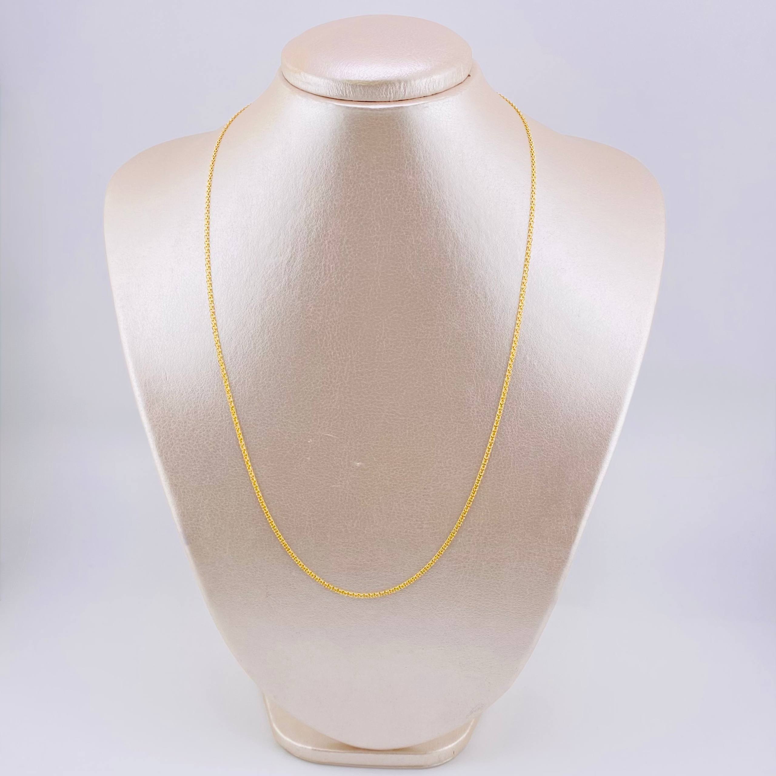 Cadena China 2.5gr / 17 3/4 in / 1.5mm Oro Amarillo +1 18K