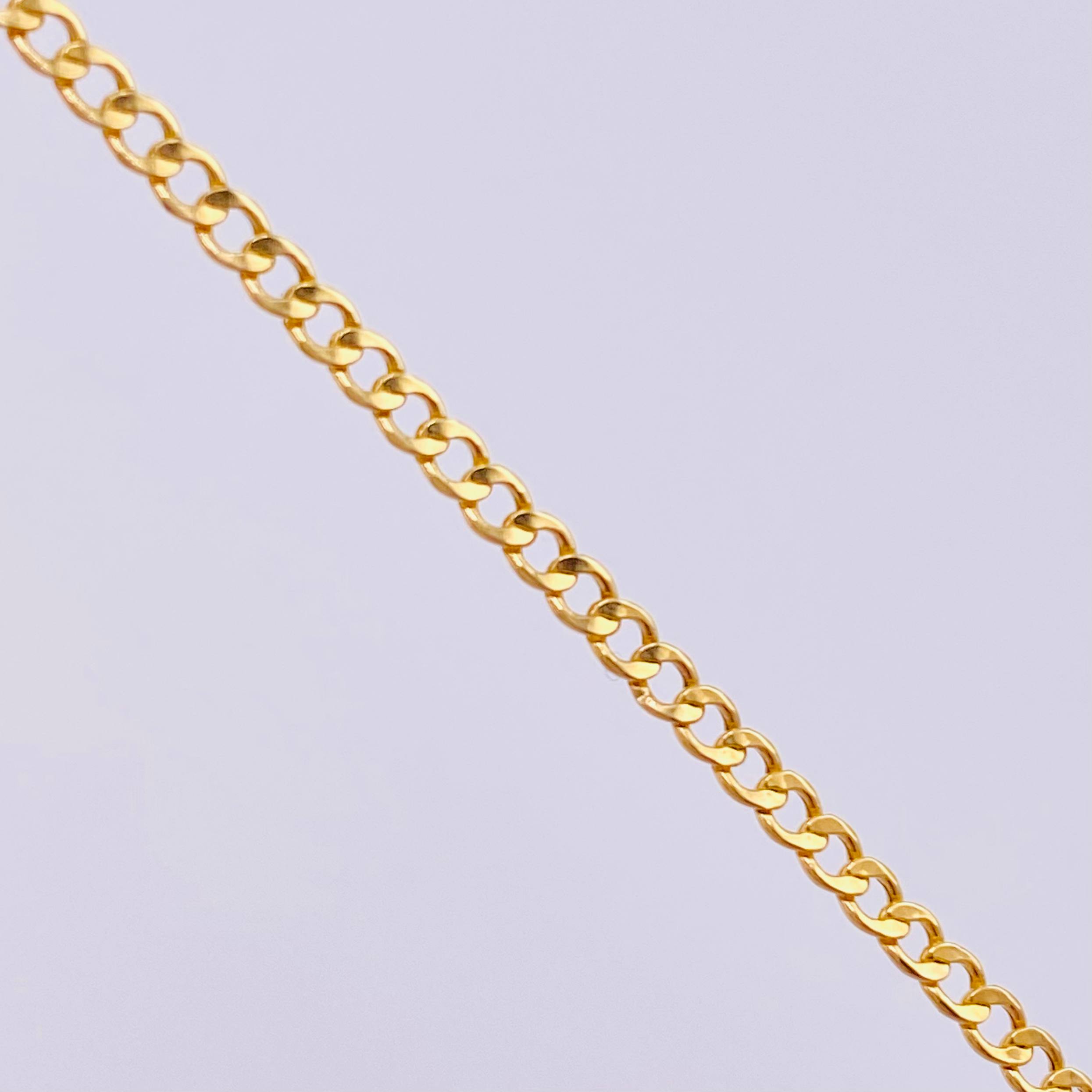 Cadena Cubana 3.3gr / 23 1/2 in / 2.6mm Oro Amarillo +1 18K *