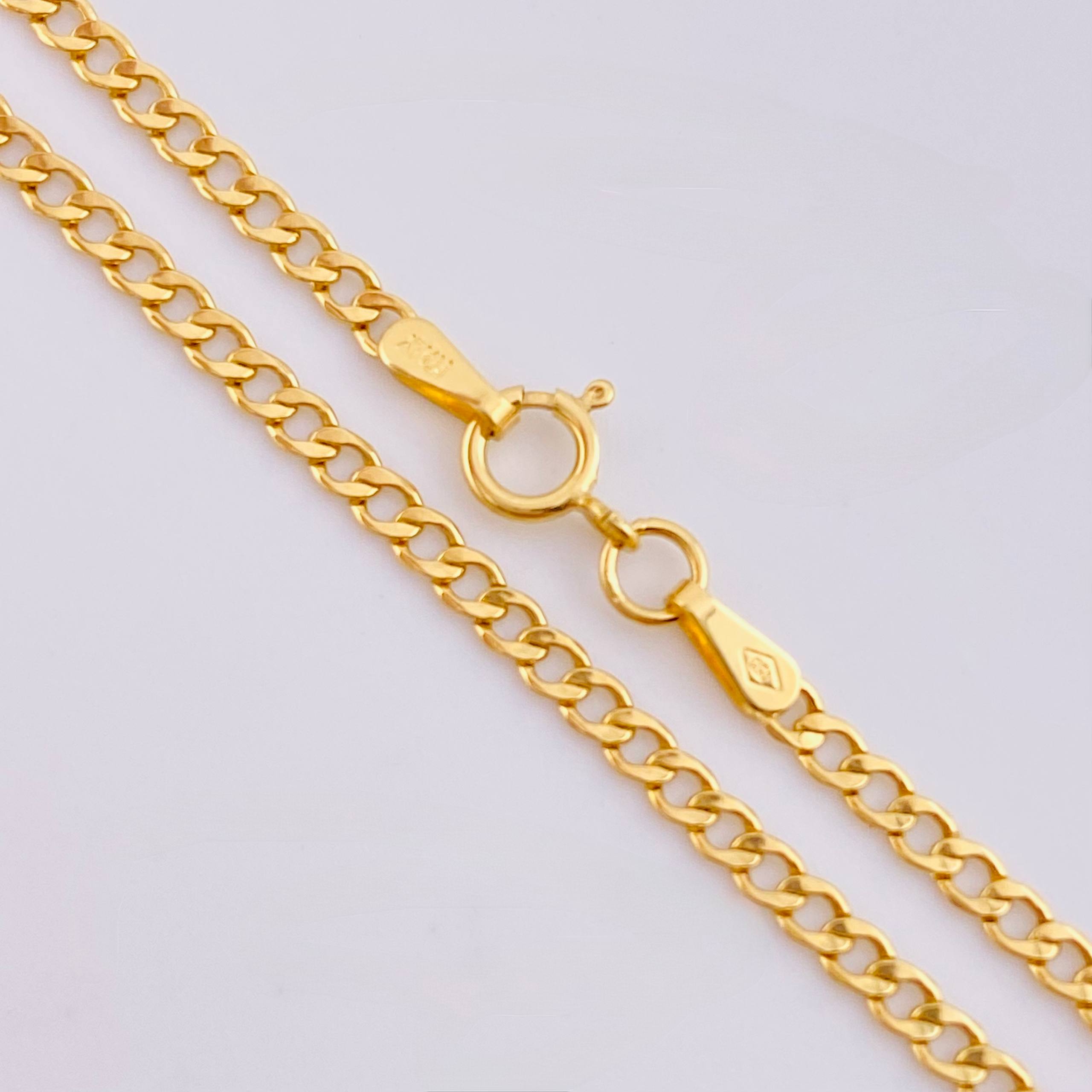 Cadena Cubana 3.15gr / 23 1/2 in / 2.6mm Oro Amarillo +1 18K