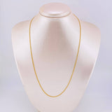 Cadena Mini Cubana 1.65g / 51cm / 1.75mm Oro Amarillo 18K