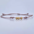 Pulsera Nude Bolas 3mm 3 Und Lisas Oro Amarillo 18K (A.C)