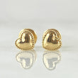 Stud Earrings Heart 0.6gr / 18K Yellow Gold