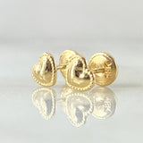 Stud Earrings Heart 0.55gr / 18K Yellow Gold *