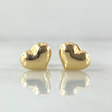 Stud Earrings Heart 0.55gr / 6mm Yellow Gold 18K *