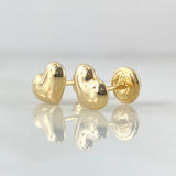 Stud Earrings Heart 0.55gr / 6mm Yellow Gold 18K *