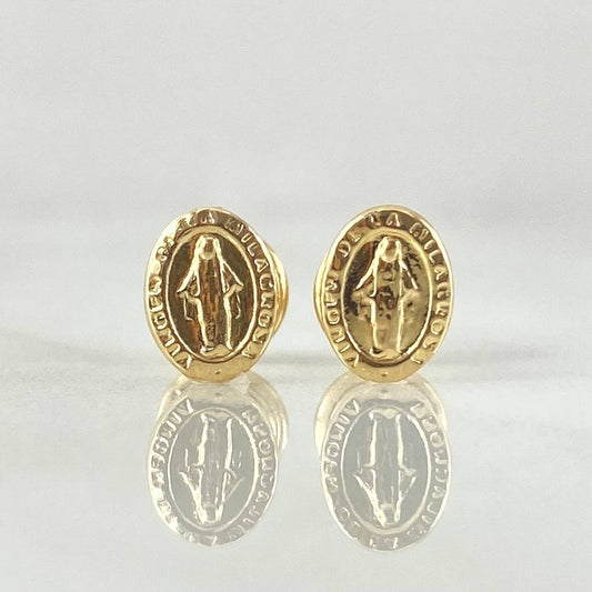 Topos Virgen Milagrosa 0.85gr / 8mm Oro Amarillo 18K *