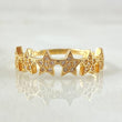 Anillo Estrellas 2.15gr / T6 1/4 / Oro Amarillo 18K *