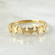 Anillo Estrellas 1.8gr / T6 3/4 / Oro Amarillo 18K *