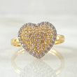 Anillo Corazon Tupido 2.65gr / T5 1/2 / Oro Amarillo 18K *