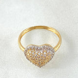 Anillo Corazon Tupido 2.65gr / T5 1/2 / Oro Amarillo 18K *