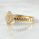 Rhombus Ring 1.85gr / Size 6 / 18K Yellow Gold *