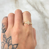 Rhombus Ring 1.85gr / Size 6 / 18K Yellow Gold *