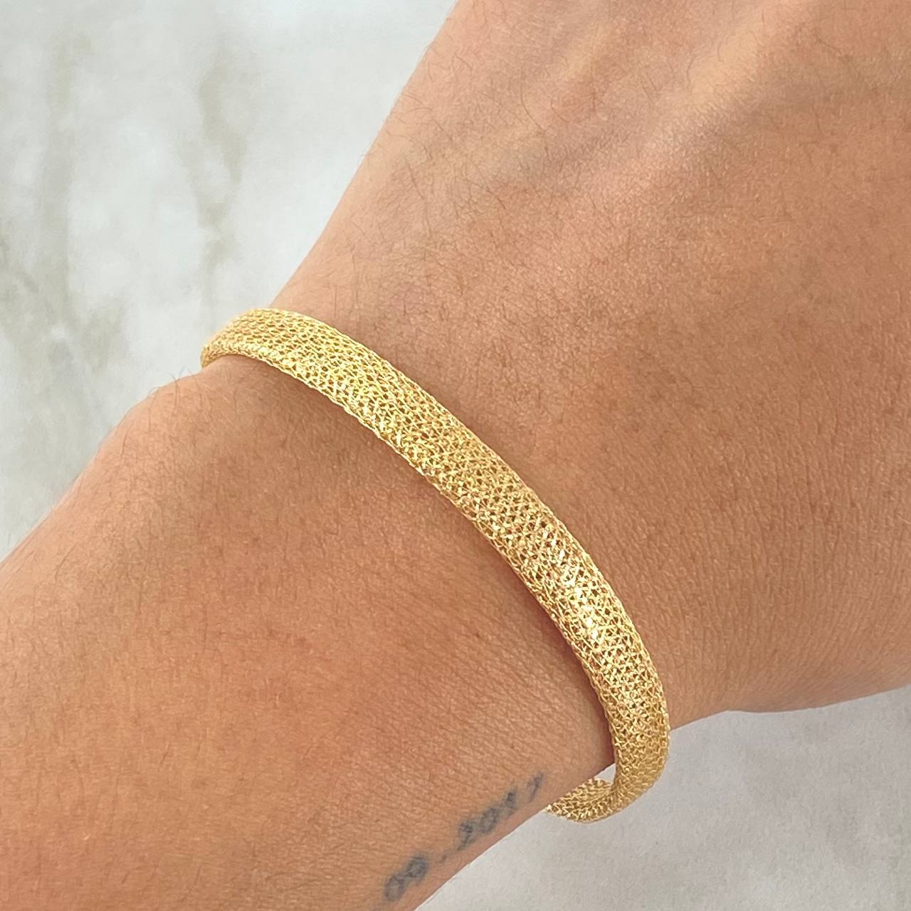 Bracelet Mesh 5.3gr / 7.1in-7.5in / 5.7mm 18K Gold +4©