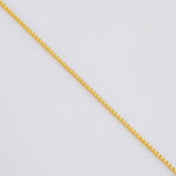 Set Cadena Veneciana + Dije Recuadro Tupido Esmeralda 162qts 16pts Diamante / 4.35g / 16 in Oro Amarillo 18K