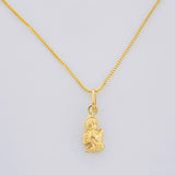 Set Venetian Chain + Angel Pendant / 1.5g / 20 in 18K Yellow Gold